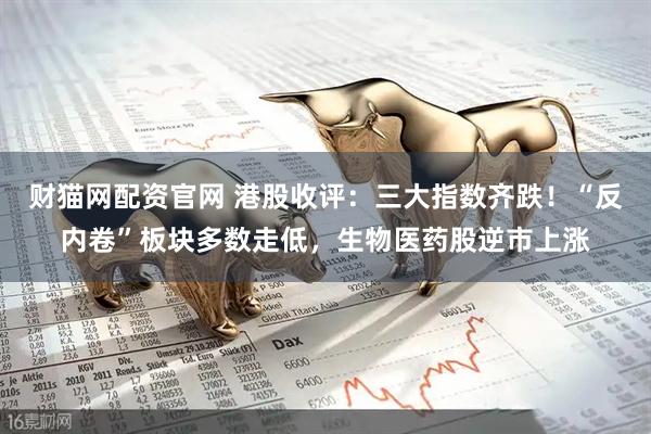 财猫网配资官网 港股收评：三大指数齐跌！“反内卷”板块多数走低，生物医药股逆市上涨